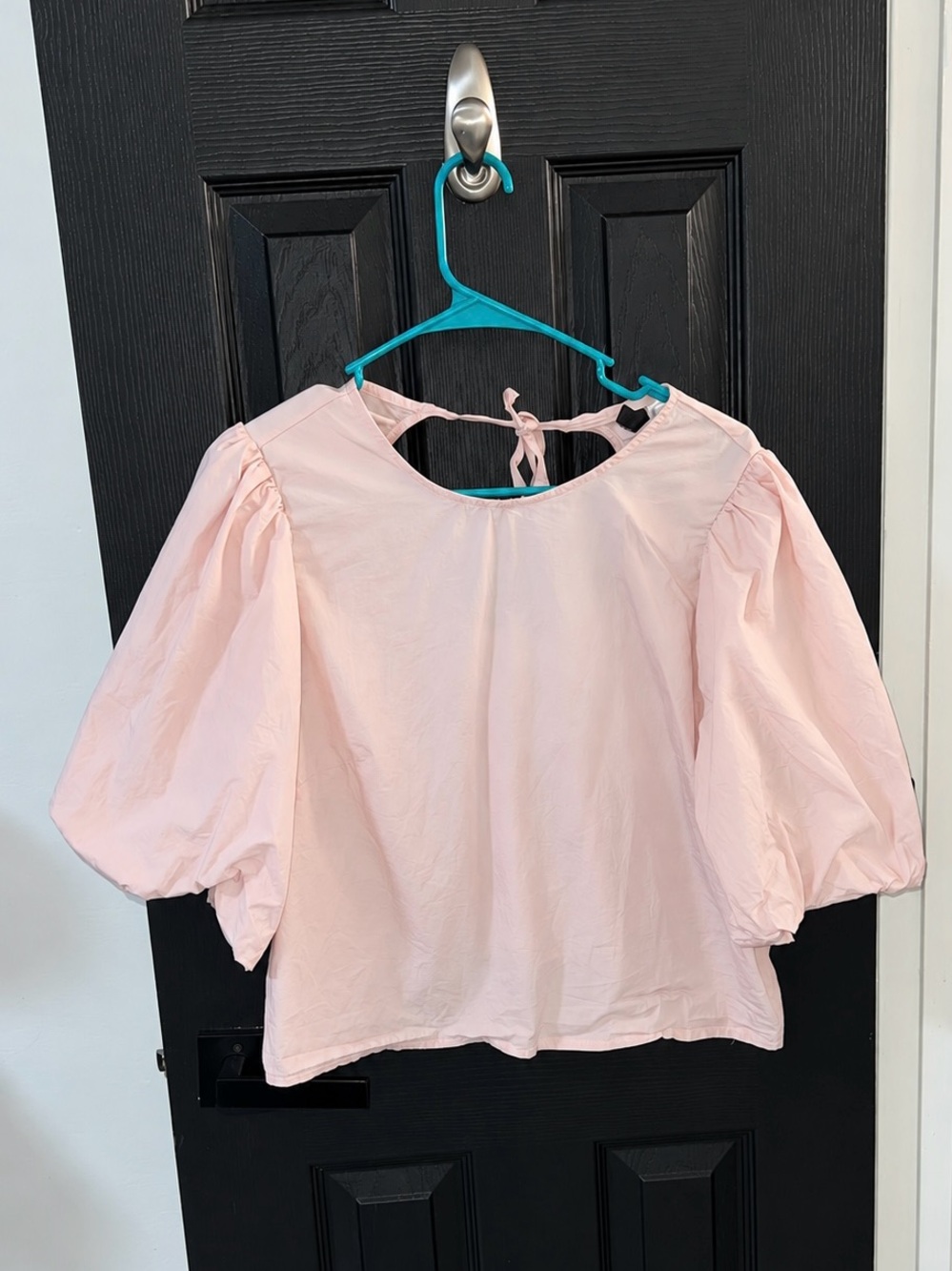 H&M DIVIDED Pink Balloon Sleeve Blouse – Size Large